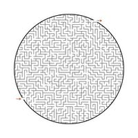 Difficult big maze. Game for kids and adults. Puzzle for children. Labyrinth conundrum. Find the right path. Flat vector illustration.