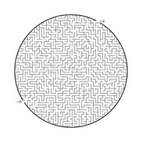 Difficult big maze. Game for kids and adults. Puzzle for children. Labyrinth conundrum. Find the right path. Flat vector illustration.