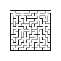 Abstact labyrinth. Educational game for kids. Puzzle for children. Maze conundrum. Find the right path. Vector illustration.