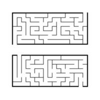 A set of mazes. Game for kids. Puzzle for children. Labyrinth conundrum. Find the right path. Vector illustration.