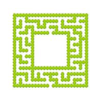 Abstact labyrinth. Game for kids. Puzzle for children. Maze conundrum. Find the right path. Color vector illustration.