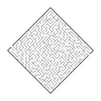 Abstact labyrinth. Educational game for kids. Puzzle for children. Maze conundrum. Find the right path. Vector illustration.