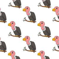 Colored seamless pattern with cute cartoon character. Simple flat vector illustration isolated on white background. Design wallpaper, fabric, wrapping paper, covers, websites.