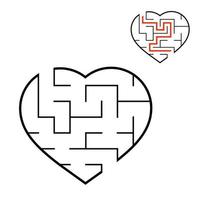 Abstact labyrinth. Educational game for kids. Puzzle for children. Maze conundrum. Find the right path. Vector illustration.