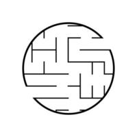 Abstact labyrinth. Educational game for kids. Puzzle for children. Maze conundrum. Find the right path. Vector illustration.