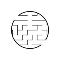 Abstact labyrinth. Educational game for kids. Puzzle for children. Maze conundrum. Find the right path. Vector illustration.