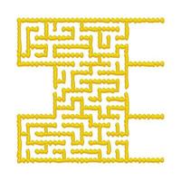 Abstact labyrinth. Educational game for kids. Puzzle for children. Maze conundrum. Find the right path. Vector illustration.