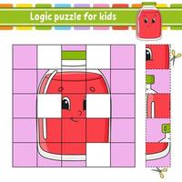 Logic puzzle for kids. Education developing worksheet. Learning game for children. Activity page. For toddler. Riddle for preschool. Simple flat isolated vector illustration in cute cartoon style.