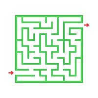 Abstact labyrinth. Game for kids. Puzzle for children. Maze conundrum. Find the right path. Color vector illustration.