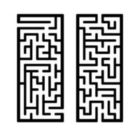 A set of mazes. Game for kids. Puzzle for children. Labyrinth conundrum. Find the right path. Vector illustration.