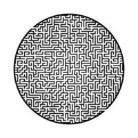 Difficult big maze. Game for kids and adults. Puzzle for children. Labyrinth conundrum. Find the right path. Flat vector illustration.