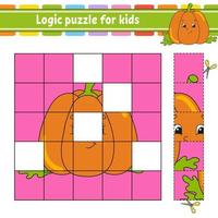 Logic puzzle for kids. Education developing worksheet. Learning game for children. Activity page. For toddler. Riddle for preschool. Simple flat isolated vector illustration in cute cartoon style.