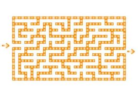 Abstact labyrinth. Game for kids. Puzzle for children. Maze conundrum. Find the right path. Color vector illustration.