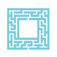 Abstact labyrinth. Game for kids. Puzzle for children. Maze conundrum. Find the right path. Color vector illustration.