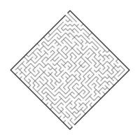 Abstact labyrinth. Educational game for kids. Puzzle for children. Maze conundrum. Find the right path. Vector illustration.
