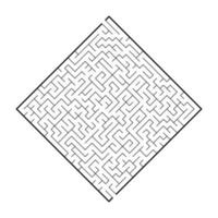 Abstact labyrinth. Educational game for kids. Puzzle for children. Maze conundrum. Find the right path. Vector illustration.