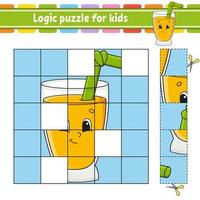 Logic puzzle for kids. Education developing worksheet. Learning game for children. Activity page. For toddler. Riddle for preschool. Simple flat isolated vector illustration in cute cartoon style.