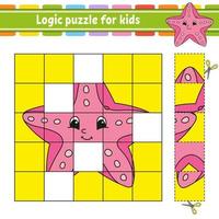 Logic puzzle for kids. Education developing worksheet. Learning game for children. Activity page. For toddler. Riddle for preschool. Simple flat isolated vector illustration in cute cartoon style.