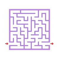 Abstact labyrinth. Game for kids. Puzzle for children. Maze conundrum. Find the right path. Color vector illustration.