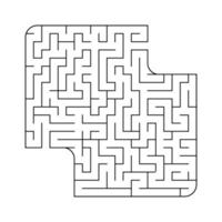 Abstact labyrinth. Educational game for kids. Puzzle for children. Maze conundrum. Find the right path. Vector illustration.