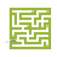 Abstact labyrinth. Educational game for kids. Puzzle for children. Maze conundrum. Find the right path. Vector illustration.