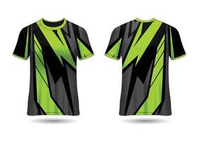 T-Shirt Sport Design. Racing jersey. uniform front and back view. vector