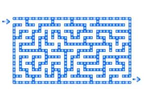 Abstact labyrinth. Game for kids. Puzzle for children. Maze conundrum. Find the right path. Color vector illustration.