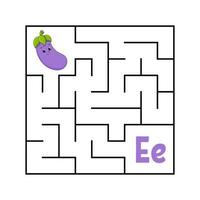 Maze. Game for kids. Funny labyrinth. Education developing worksheet. Activity page. Puzzle for children. Cute cartoon style. Riddle for preschool. Logical conundrum. Color vector illustration.