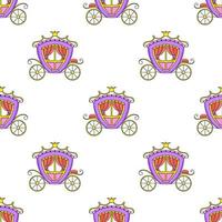 Colored seamless pattern. Cartoon style. Hand drawn. Vector illustration isolated on white background. For walpaper, poster, banner.