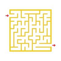 Abstact labyrinth. Game for kids. Puzzle for children. Maze conundrum. Find the right path. Color vector illustration.