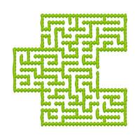 Abstact labyrinth. Educational game for kids. Puzzle for children. Maze conundrum. Find the right path. Vector illustration.