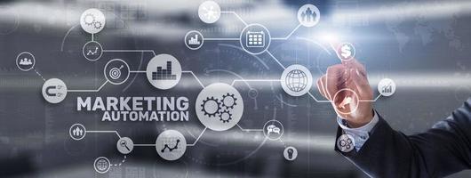 Marketing automation. Computer programs and technical solutions for automating the marketing processes enterprise photo