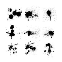 blood splash brushes vector set