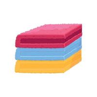 Stack Of Towels Composition vector
