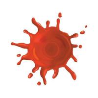 Red Splash Spot Composition vector