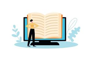 Book In Computer Composition vector