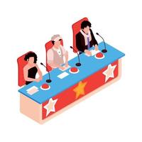 Talent Show Judges Composition vector