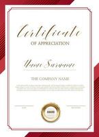 certificate template with luxury and modern pattern,diploma,Vector illustration vector