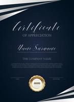 certificate template with luxury and modern pattern,diploma,Vector illustration vector