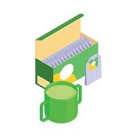 Baby Food Tea Composition vector