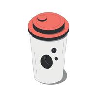 Coffee Takeaway Cup Composition vector