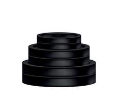 Barbells In Stack Composition vector