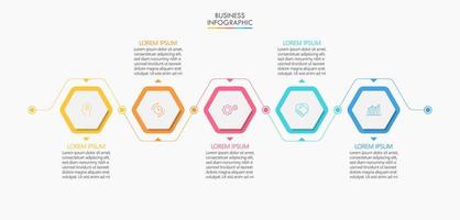Presentation business infographic template vector
