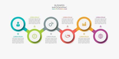 Presentation business infographic template vector