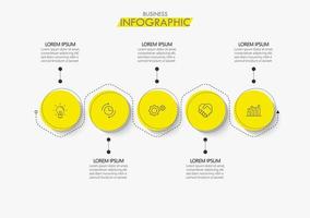Presentation business infographic template vector