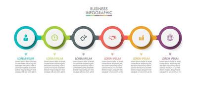 Presentation business infographic template vector