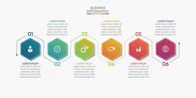 Presentation business infographic template vector