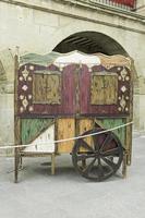Wooden wagon vintage photo