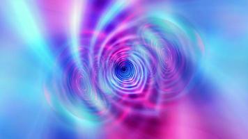 vórtice hipnótico de onda azul rosa en bucle. video