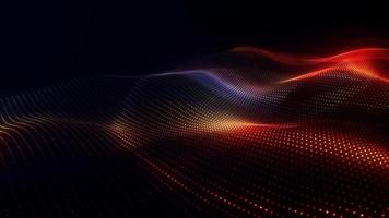 Meshred Dots digitale luxuriöse funkelnde Wellenpartikel fließen Hintergrund